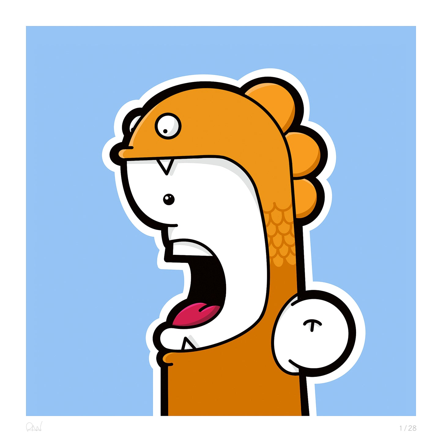 Shouter vs Fish print