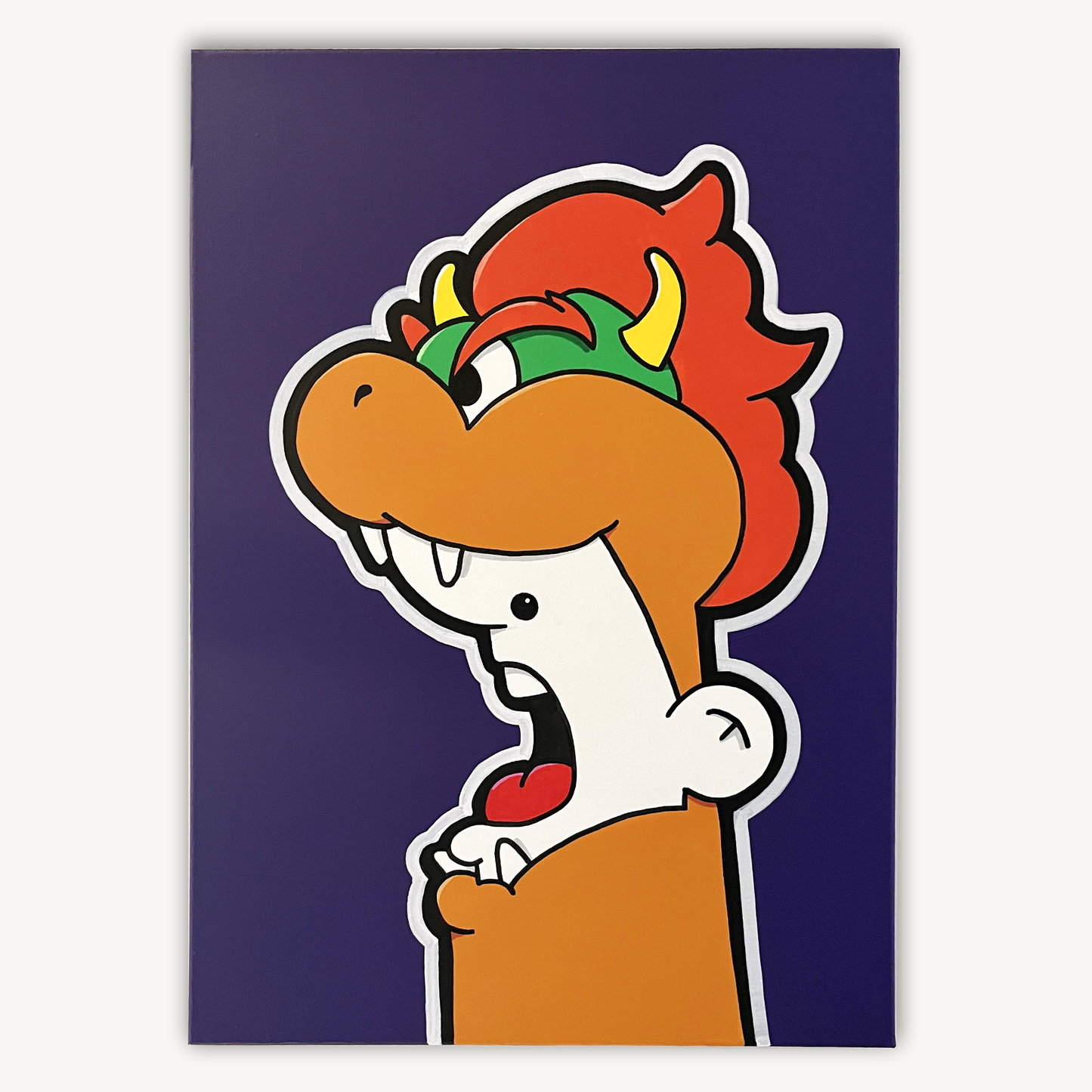 Shouter vs Bowser painting