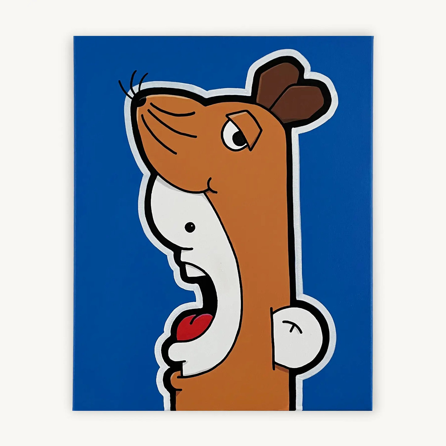 Shouter vs Maus painting