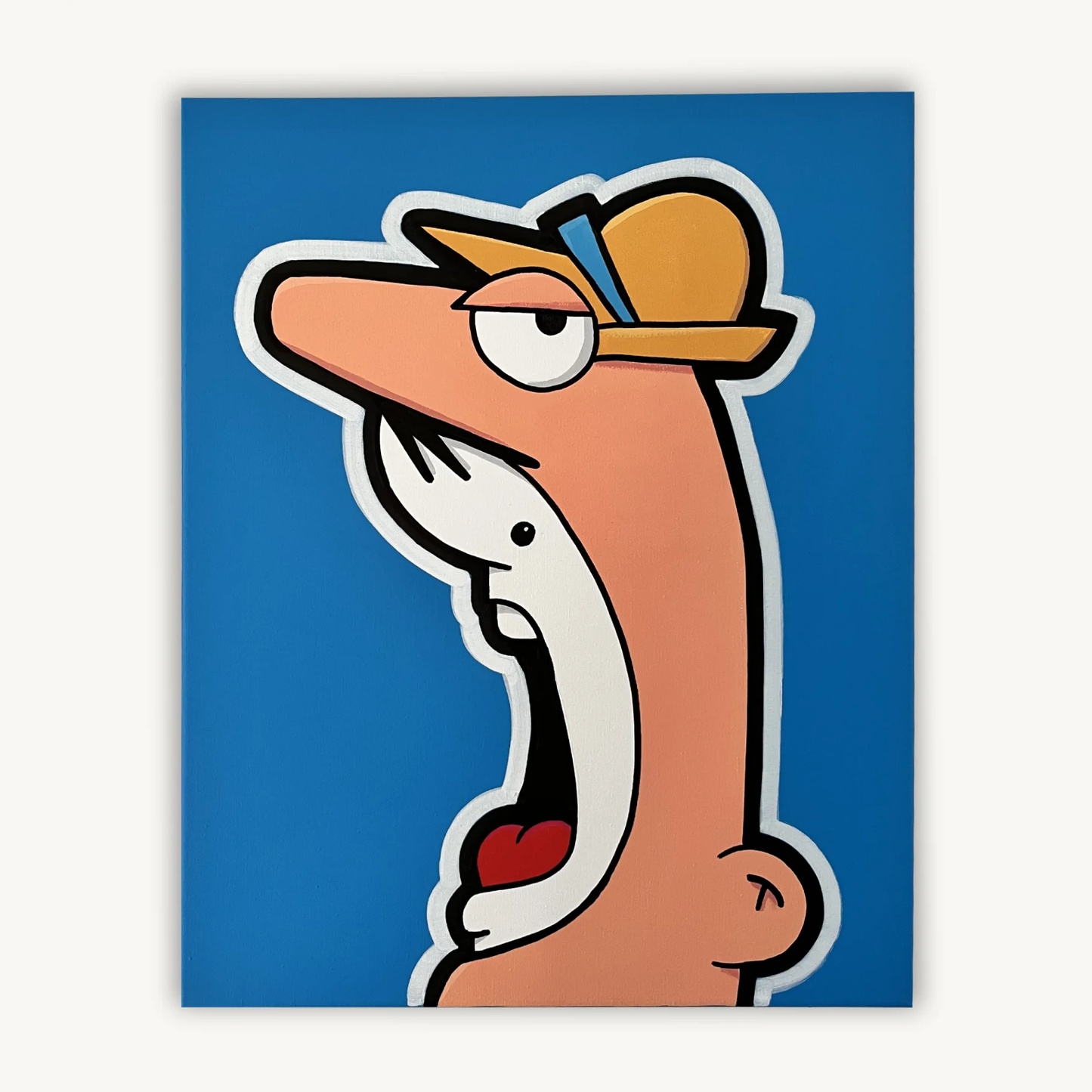 Shouter vs the Inspector painting