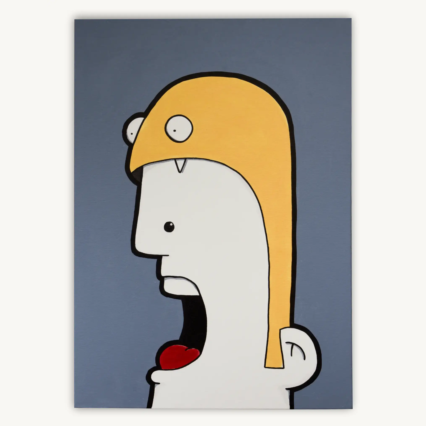 Shouter vs Yellow beast painting