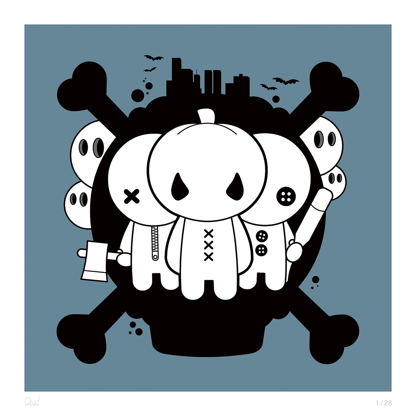 The baddies are coming print signed