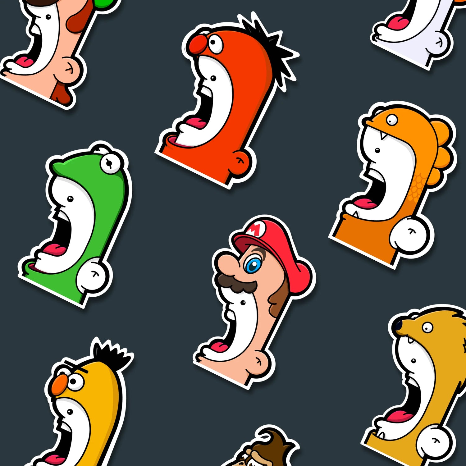 Collection of Shouter stickers