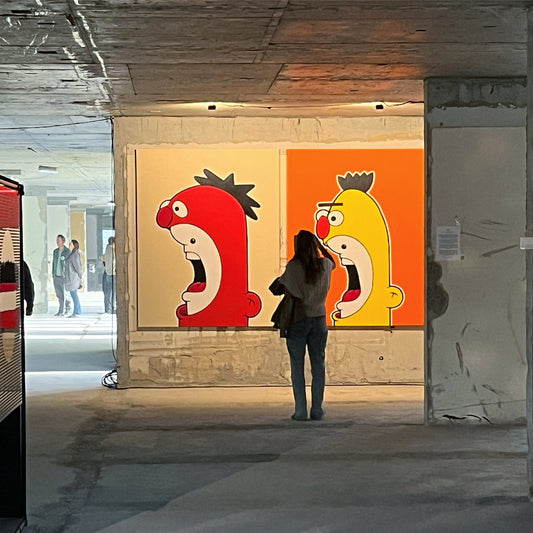 Shouter vs Bert and Ernier painting