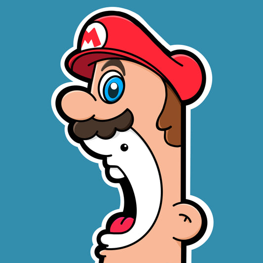 The Shouter in a Mario costume