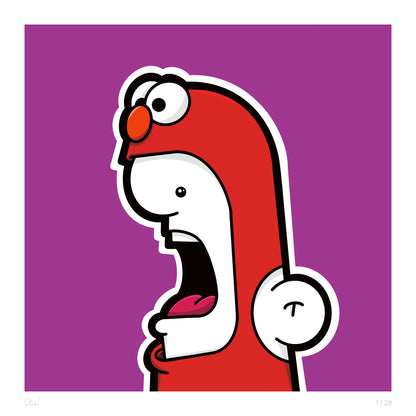 Shouter vs Elmo print