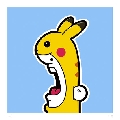 Shouter vs Pikachu print