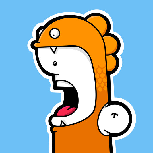 The Shouter in a Fish costume