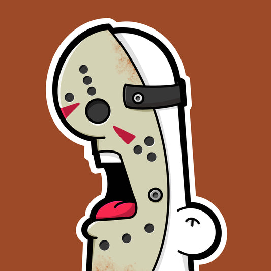 The Shouter in a Jason Voorhees costume