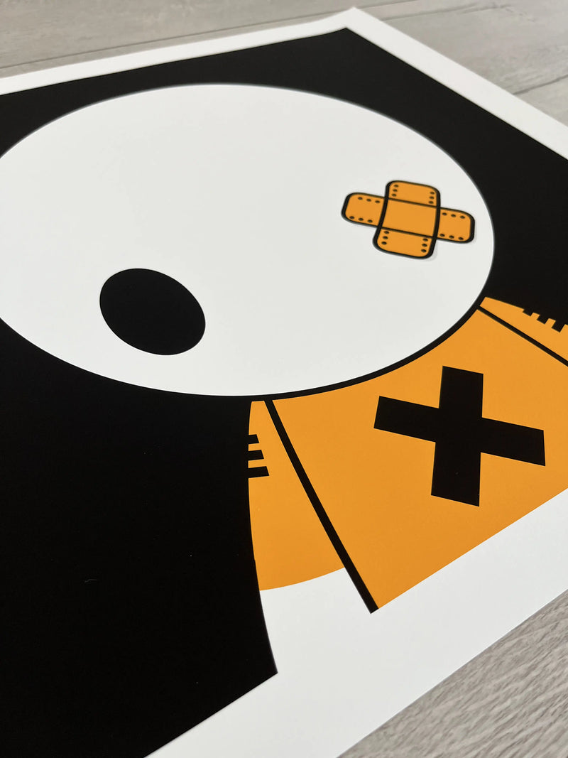 Close up of Bill Kill vol. 2 print by Ran kunst