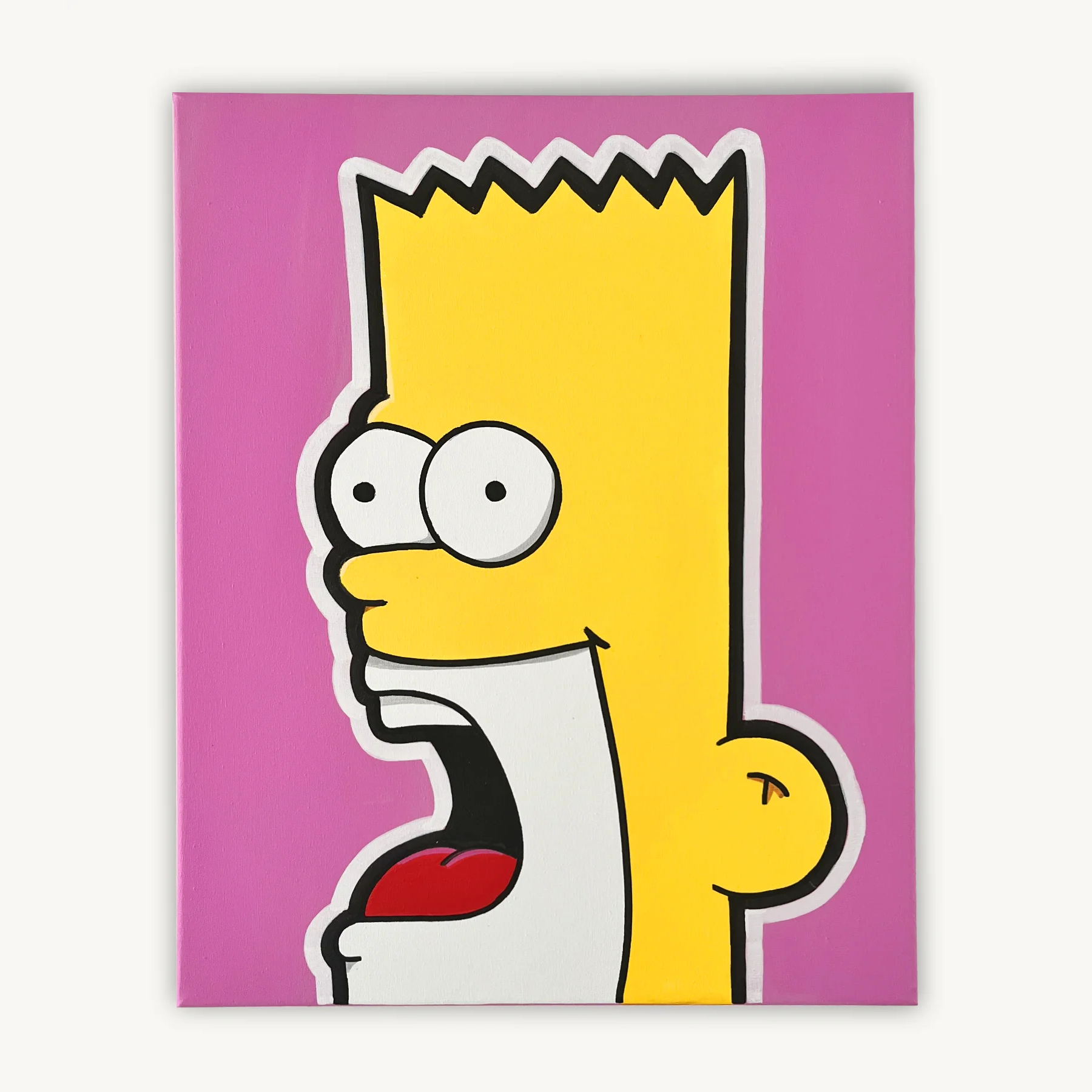 Shouter vs Bart painting