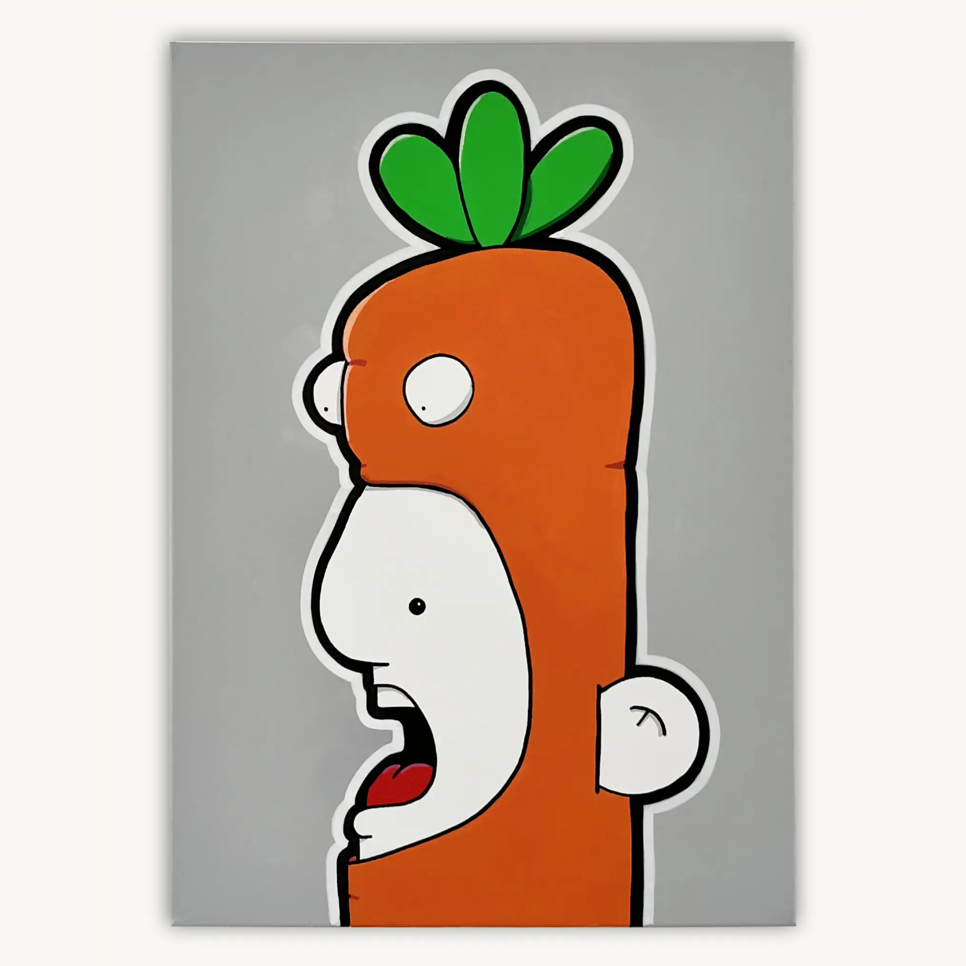 Shouter vs Carrot painting