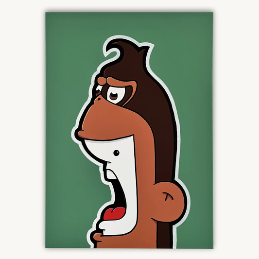 Shouter vs Donkey Kong painting