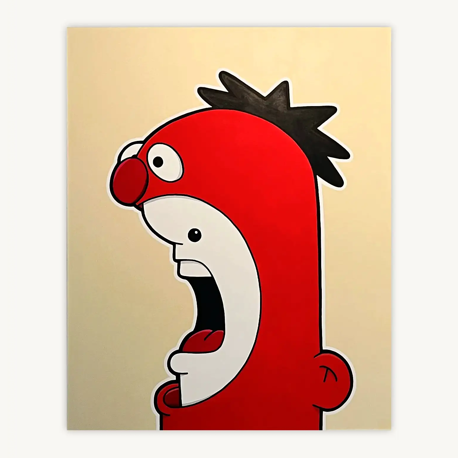 Large Shouter vs Ernie painting