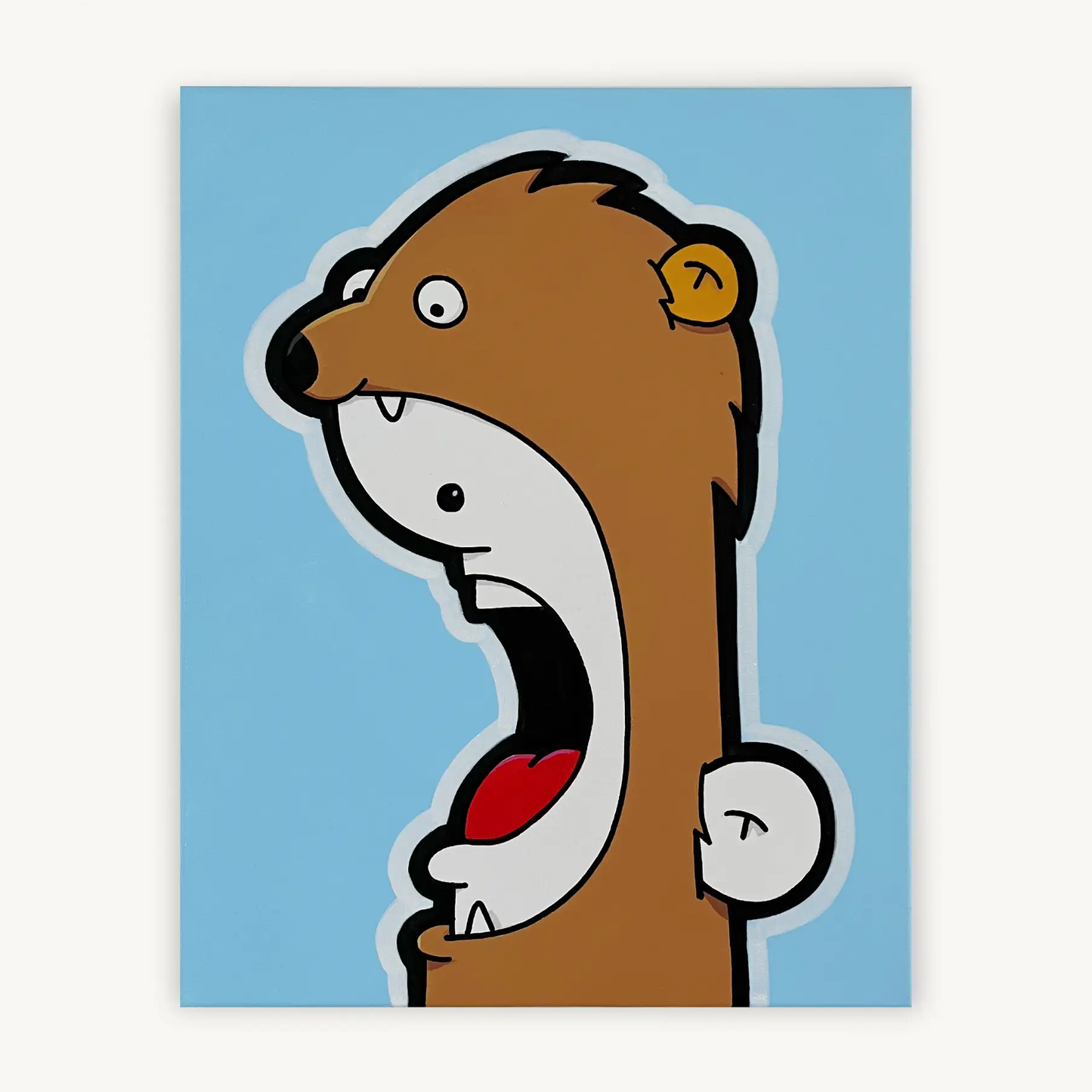 Shouter vs Furry painting