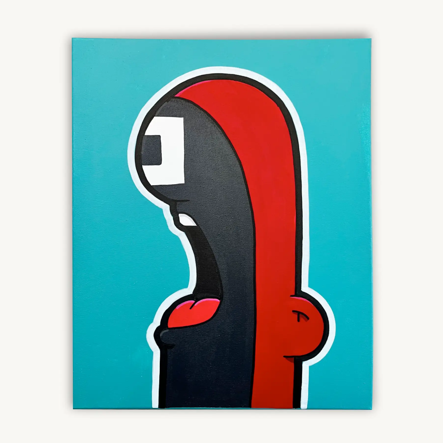 Shouter vs Squidgame painting