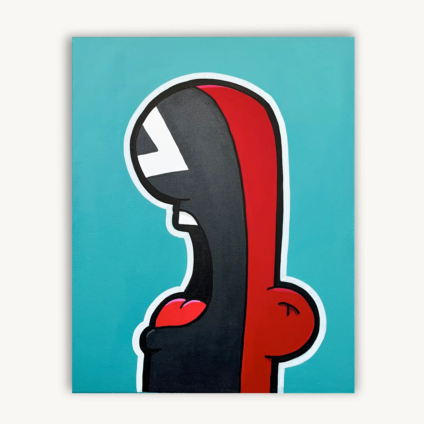 Shouter vs Squidgame painting