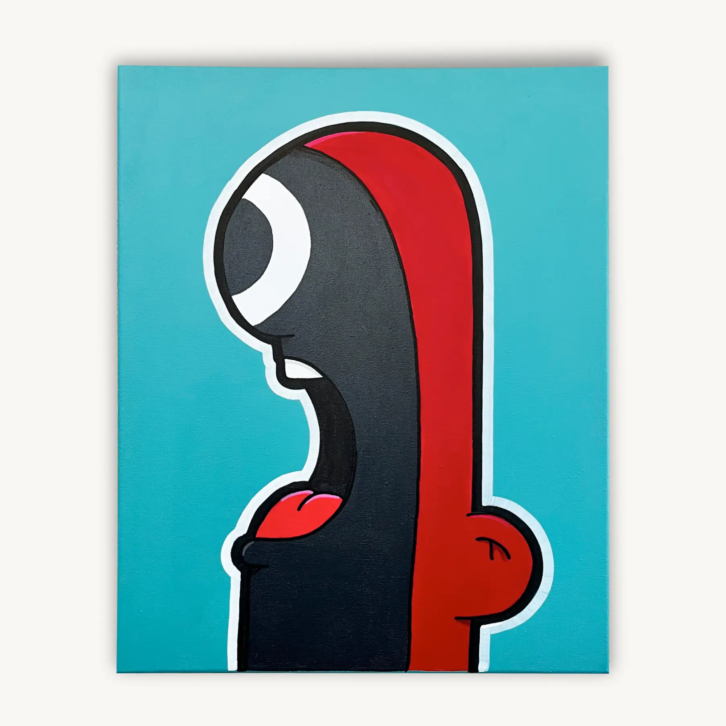 Shouter vs Squidgame painting