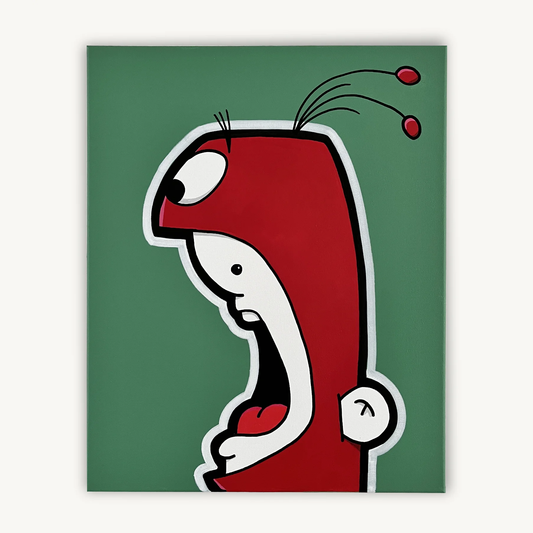 Shouter vs the Ant painting