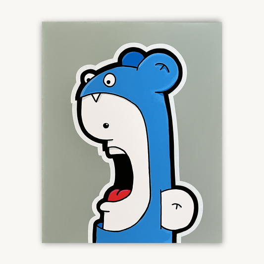 Shouter vs the Blues painting