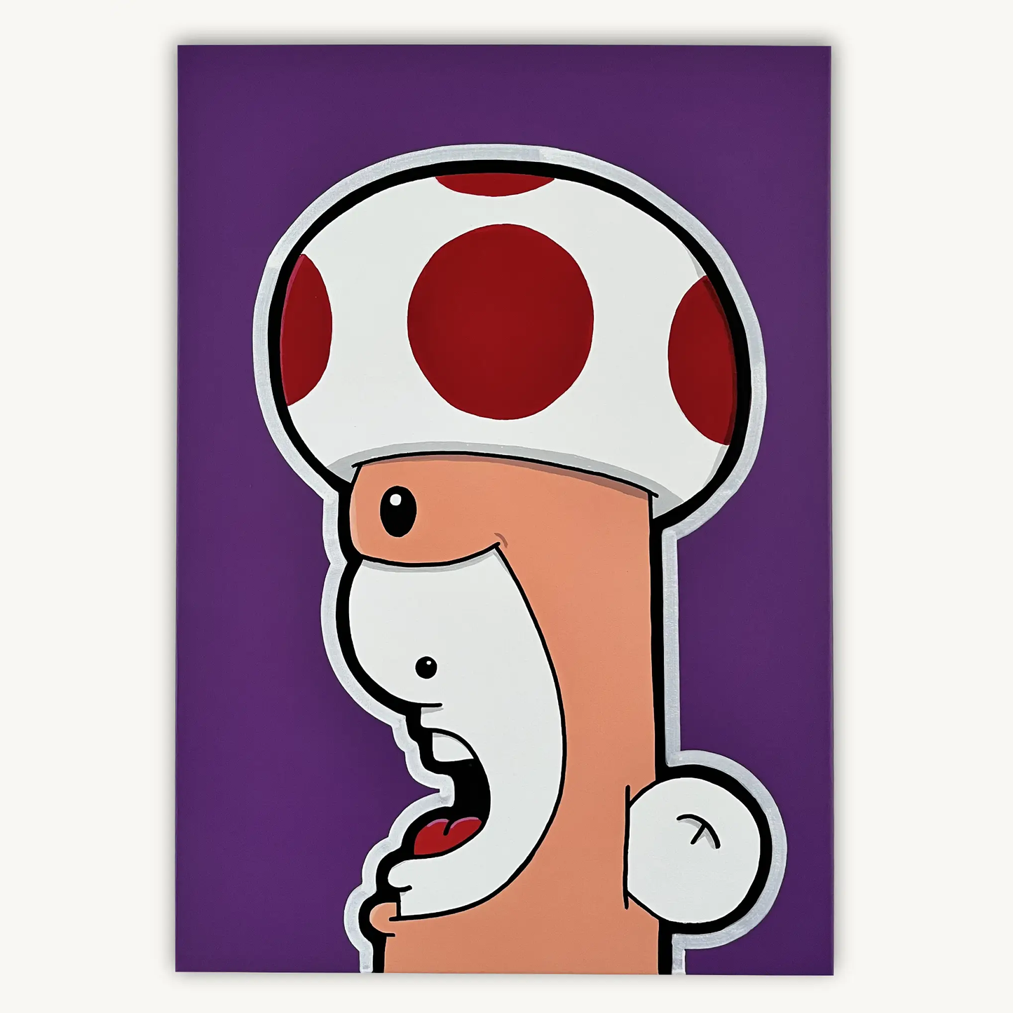 Shouter vs Toad painting